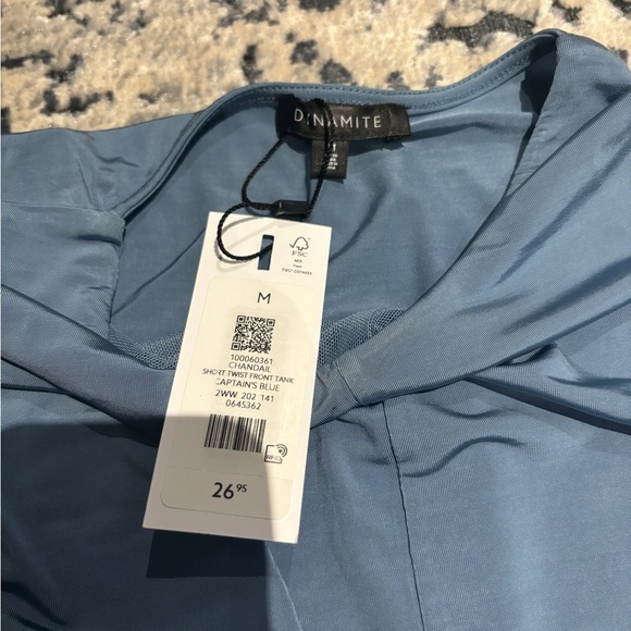 Dynamite blue tank top brand new - Picture 3 of 6